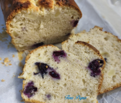plumcake mele e mirtilli